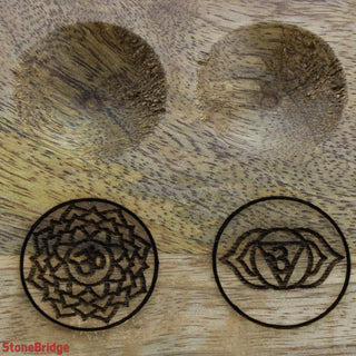 Wooden Crystal Grid Type 3 - Chakra    from Stonebridge Imports