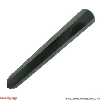 Obsidian Pointed Massage Wand - Extra Large #1 - 2 1/2" to 3 3/4"    from Stonebridge Imports