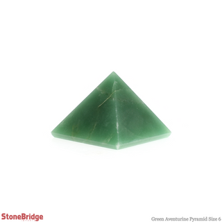 Green Aventurine Pyramid #6 - 2 1/2" to 2 3/4" Wide    from Stonebridge Imports