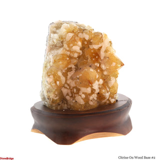 Citrine Cluster on Wood Base #2 - 8"    from Stonebridge Imports