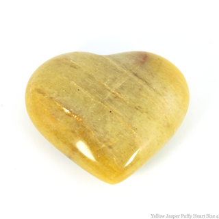 Yellow Jasper Heart #4 - 1 3/4" to 2 3/4"    from Stonebridge Imports