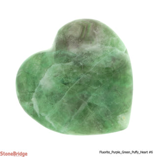 Fluorite Purple And Green Puffy Heart #6 - 2" to 3 1/4"    from Stonebridge Imports