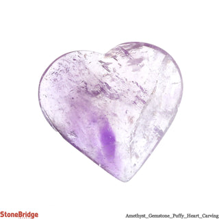Amethyst Crystal Puffy Heart #2 - 1" to 2"    from Stonebridge Imports