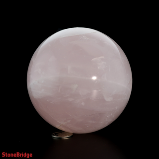 Rose Quartz A Sphere - Large #7 - 3 1/2"    from Stonebridge Imports