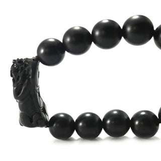 Mala Bracelet "Black Rosewood & Charm" #22    from Stonebridge Imports