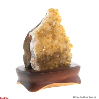 Citrine Cluster on Wood Base #2 - 8"    from Stonebridge Imports