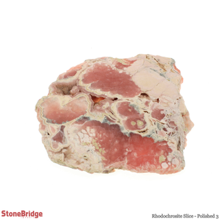 Rhodochrosite Slice - Polished #3 - 61g to 120g    from Stonebridge Imports