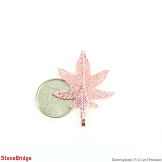Electroplated Jewelry Leaves - Type #13 - Pink    from Stonebridge Imports