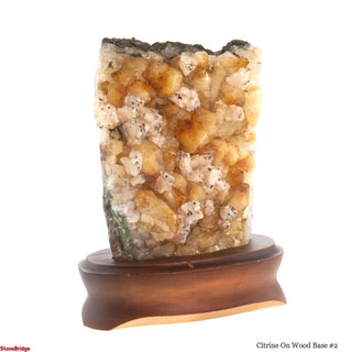 Citrine Cluster on Wood Base #2 - 8"    from Stonebridge Imports