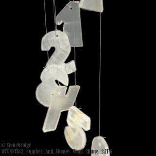 White Onyx - Numbers and Shapes - Wind Chime    from Stonebridge Imports