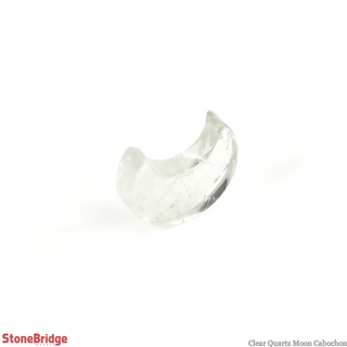 Clear Quartz Moon Cabochon - 3/4"    from Stonebridge Imports