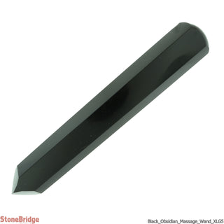 Obsidian Pointed Massage Wand - Extra Large #2 - 3 3/4" to 5 1/4"    from Stonebridge Imports
