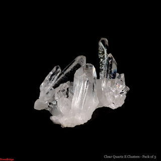 Clear Quartz E Clusters - 3 Pack    from Stonebridge Imports