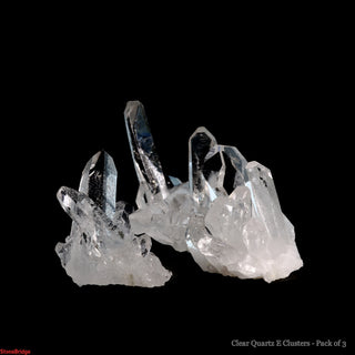 Clear Quartz E Clusters - 3 Pack    from Stonebridge Imports