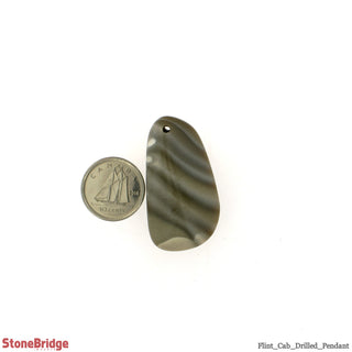 Flint Cabochon Drilled Pendant #1 - 4G to 15G    from Stonebridge Imports