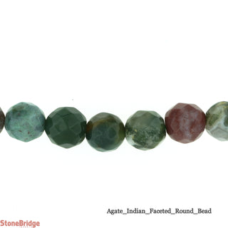 India Agate Faceted - Round Strand 15" - 8mm    from Stonebridge Imports