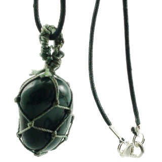 Black Cord Tumbled Wrapped Necklaces    from Stonebridge Imports