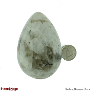 Rainbow Moonstone Egg #4 - 2 1/4" to 2 1/2"    from Stonebridge Imports