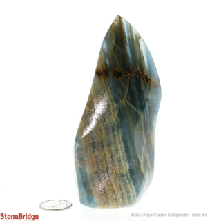Blue Onyx Flame Sculpture #2    from Stonebridge Imports