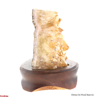 Citrine Cluster on Wood Base #2 - 8"    from Stonebridge Imports