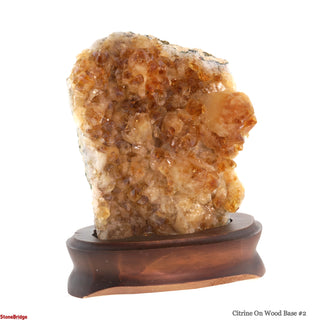 Citrine Cluster on Wood Base #2 - 8"    from Stonebridge Imports