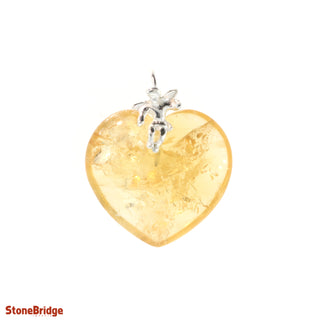 Citrine Heart & Angel Pendant    from Stonebridge Imports