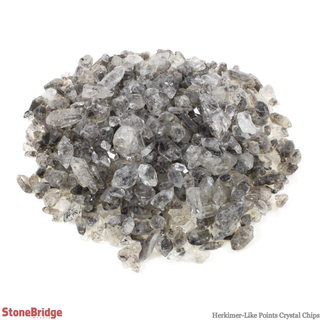 Double Terminated Quartz - Herkimer Diamond Like - 4mm to 8mm - 200g Bag    from Stonebridge Imports