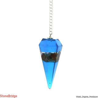 Orgone Violet Pendulums 6 Facets & Ring    from Stonebridge Imports