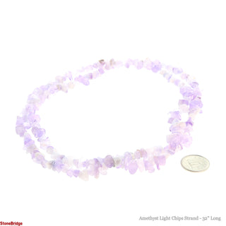 Amethyst Light Chip Strands - 5mm to 8mm    from Stonebridge Imports