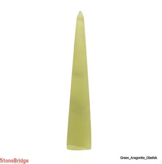 Green Aragonite Obelisk #3 - 4" to 5"    from Stonebridge Imports