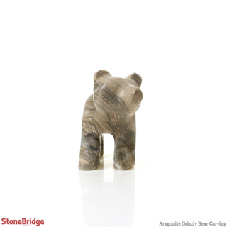 Honey Aragonite Bear Carving #1 - 3"    from Stonebridge Imports