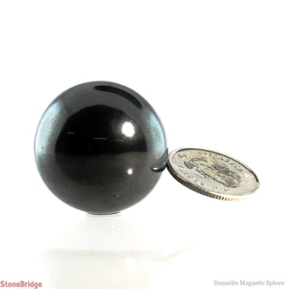 Hematite Magnetic Sphere - Extra Small #2 - 1 3/4"    from Stonebridge Imports