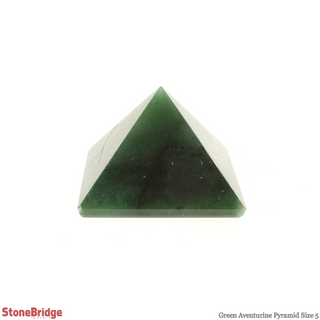 Green Aventurine Pyramid #5 - 2 1/4" to 2 1/2" Wide    from Stonebridge Imports