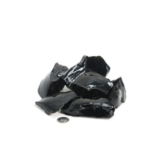 Obsidian Black Chips - 500g    from Stonebridge Imports