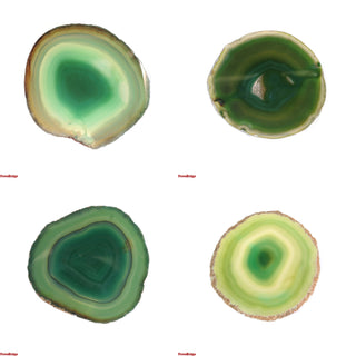 Agate Slices - 4 1/2" to 6" Green   from Stonebridge Imports