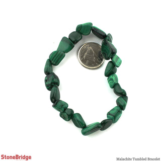 Malachite Tumbled SM Bracelet    from Stonebridge Imports