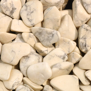 Howlite Magnesite Tumbled Stones    from Stonebridge Imports