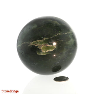 Jade Nephrite Sphere - Medium #3 - 2 3/4"    from Stonebridge Imports