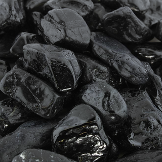 Black Tourmaline A Tumbled Stones    from Stonebridge Imports