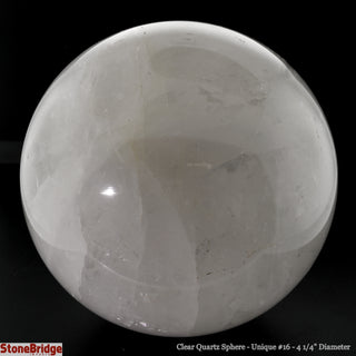 Clear Quartz Sphere U#16 - 4 1/4"    from Stonebridge Imports