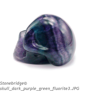 Fluorite Skull Carving #1 - 1 1/2" to 2"    from Stonebridge Imports