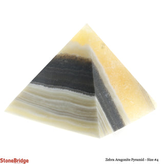 Zebra Aragonite Pyramid #4 - 90g to 160g    from Stonebridge Imports