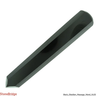 Obsidian Pointed Massage Wand - Extra Large #2 - 3 3/4" to 5 1/4"    from Stonebridge Imports