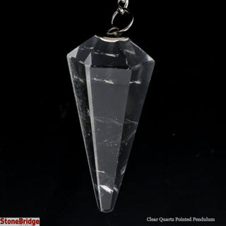 Clear Quartz Pendulum 6 Facets & Ring    from Stonebridge Imports