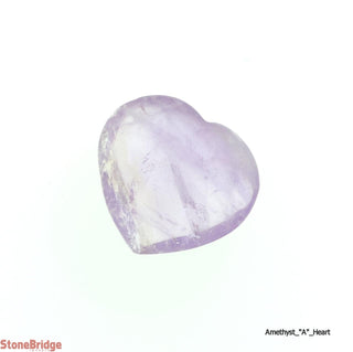 Amethyst A Heart Pocket #1 - 1" Wide    from Stonebridge Imports
