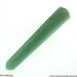 Green Aventurine Pointed Massage Wand - Large #2 - 3 1/2" to 4 1/2"    from Stonebridge Imports
