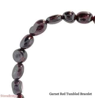 Garnet Red Tumbled Bracelets    from Stonebridge Imports
