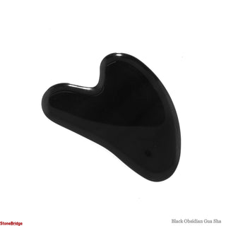 Black Obsidian Gua Sha Board Facial Tools    from Stonebridge Imports