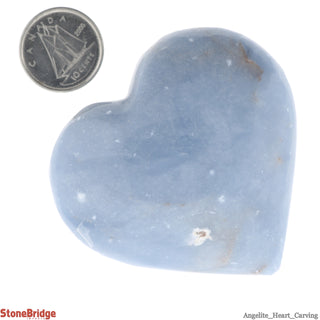 Angelite Heart #4 - 75 to 99g    from Stonebridge Imports