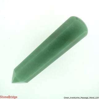 Green Aventurine Pointed Massage Wand - Large #1 - 2 1/2" to 3 1/2"    from Stonebridge Imports